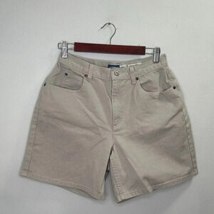 Liz Claiborne 90s Vintage High Rise Have to Have Classic Fit Khaki Shorts Sze 10